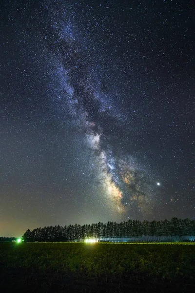 Miky Way Galaxy Hokkaido — Stockfoto