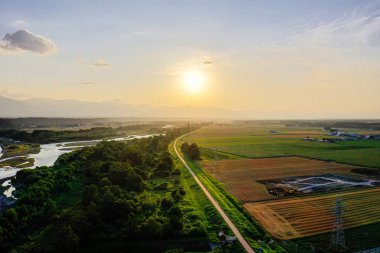 akşam hokkaido peyzaj