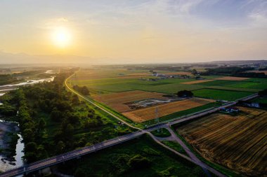 akşam hokkaido peyzaj