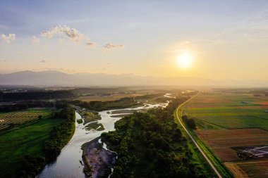 akşam hokkaido peyzaj