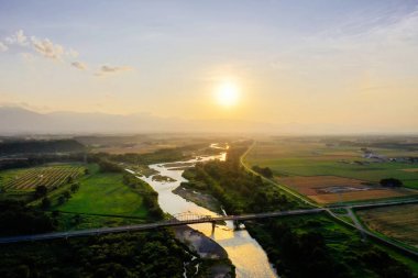 akşam hokkaido peyzaj