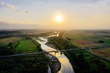 akşam hokkaido peyzaj