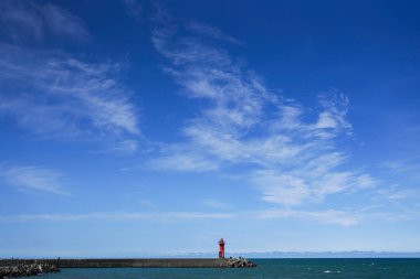 Mavi gökyüzü ve deniz