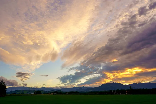 Paisagem Céu Por Sol — Fotografia de Stock