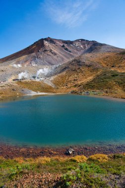 Hokkaido japan 'daki Asahi Dağı.