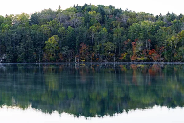 Lago Outono Hokkaido — Fotografia de Stock