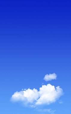 Mavi gökyüzü ve beyaz bulut