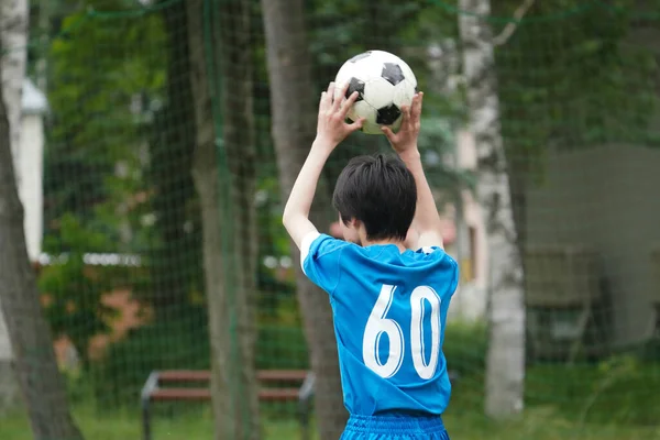 Ball Werfen Fußball Spiel — Stockfoto