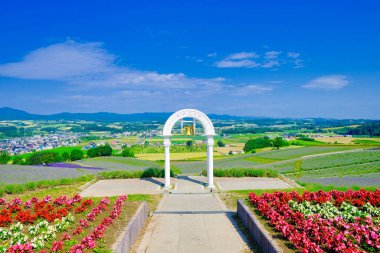 Furano Hokkaido 'daki Hinode Parkı