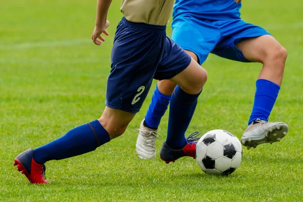 Voetbalwedstrijd Hokkaido Japan — Stockfoto