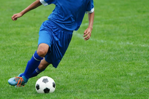 Voetbalwedstrijd Hokkaido Japan — Stockfoto