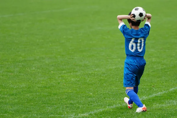 Ball Werfen Fußball Spiel — Stockfoto