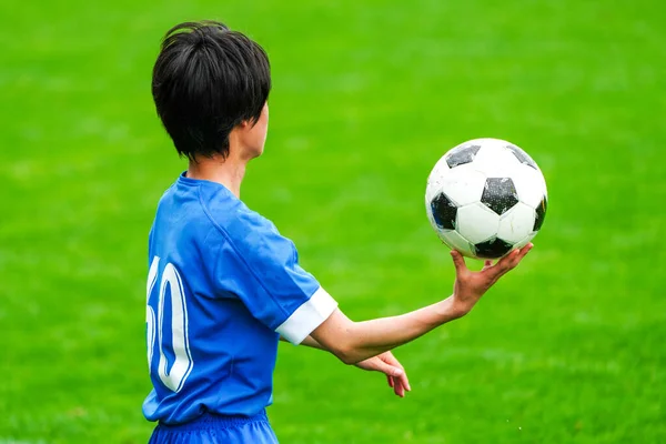 Ball Werfen Fußball Spiel — Stockfoto
