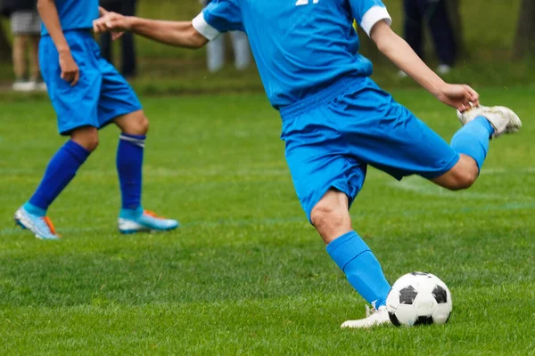 Voetbalwedstrijd Hokkaido Japan — Stockfoto