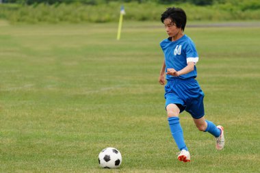 Hokkaido japan 'da futbol maçı