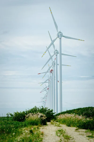 北海道の風力発電は — ストック写真