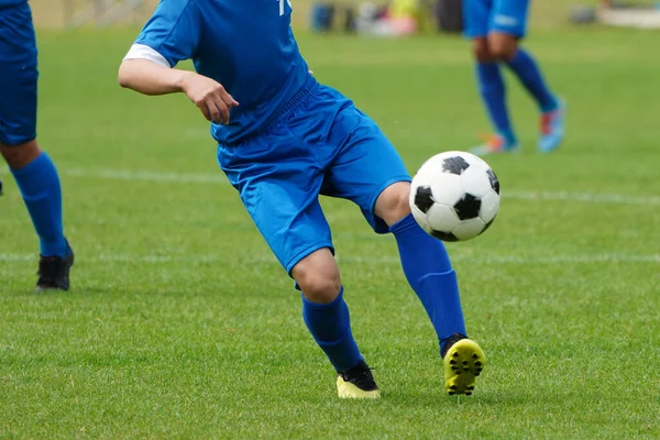 Partido Fútbol Japón Hokkaido —  Fotos de Stock