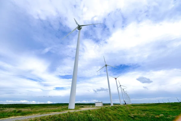 北海道の風力発電は — ストック写真
