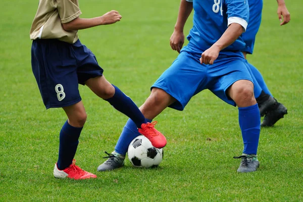 Partido Fútbol Japón Hokkaido — Foto de Stock