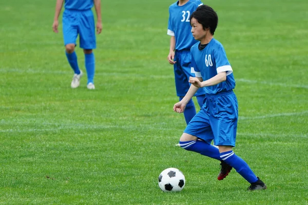 Jogo Futebol Hokkaido Japão — Fotografia de Stock