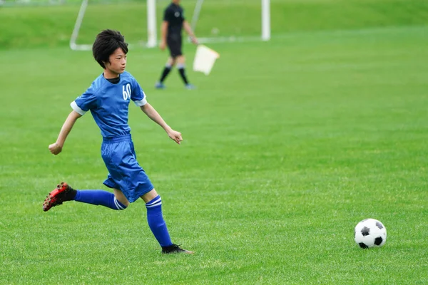 Fußballspiel Hokkaido Japan — Stockfoto