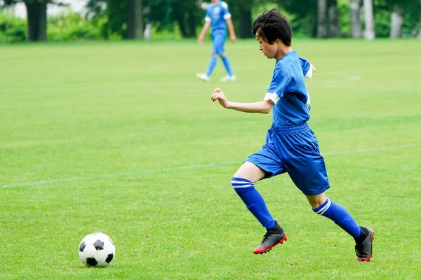 Jogo Futebol Hokkaido Japão — Fotografia de Stock