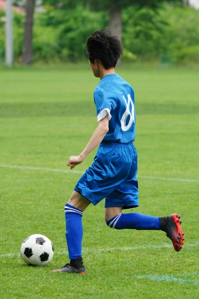Futball Játék Hokkaido Japan — Stock Fotó