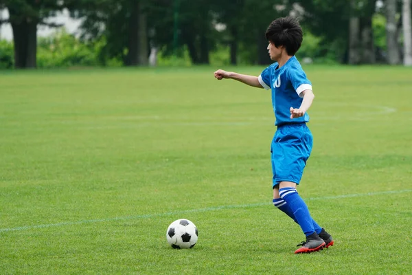 北海道のサッカーの試合 — ストック写真