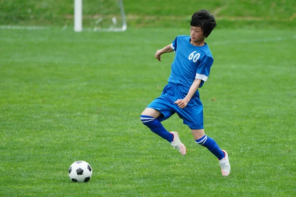 Fußballspiel Hokkaido Japan — Stockfoto