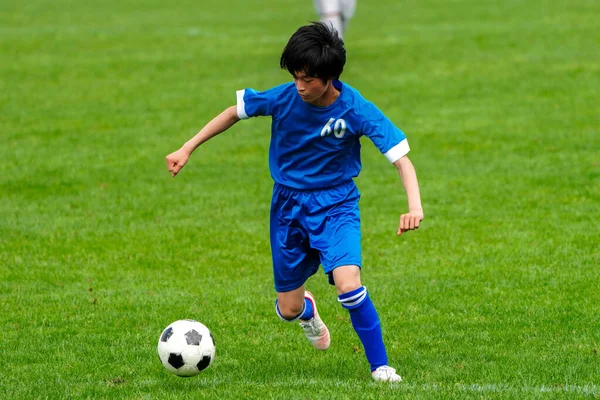 Futball Játék Hokkaido Japan — Stock Fotó