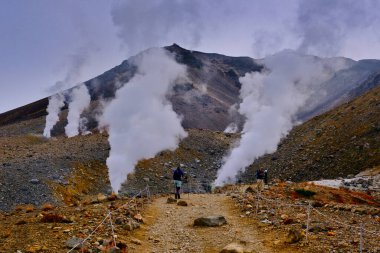 Hokkaido japan 'daki Asahi Dağı.