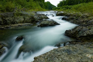 Nehir yavaş bir kepenkle fotoğraflandı