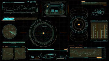 Veri işleme ve depolama sistemi yüksek teknolojili bir ekranda sunuluyor, alfa kanallı animasyon..