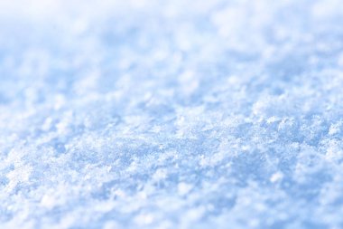 taze kar yakın çekim temizleyin. Makro kış resmi