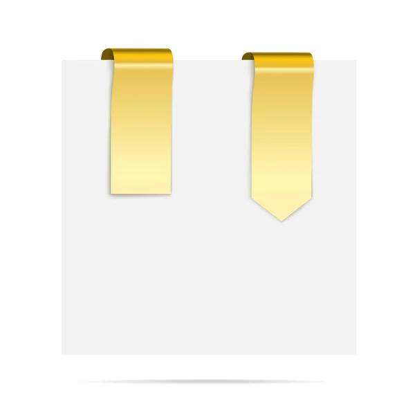Золотые ленты - элементы векторного дизайна для дизайна — стоковый вектор