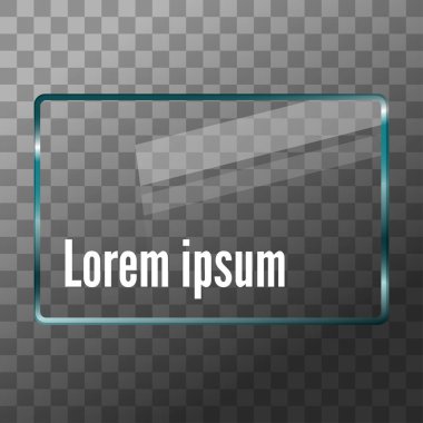 Cam şekillerle yansımaları. Vektör çizim tasarım için