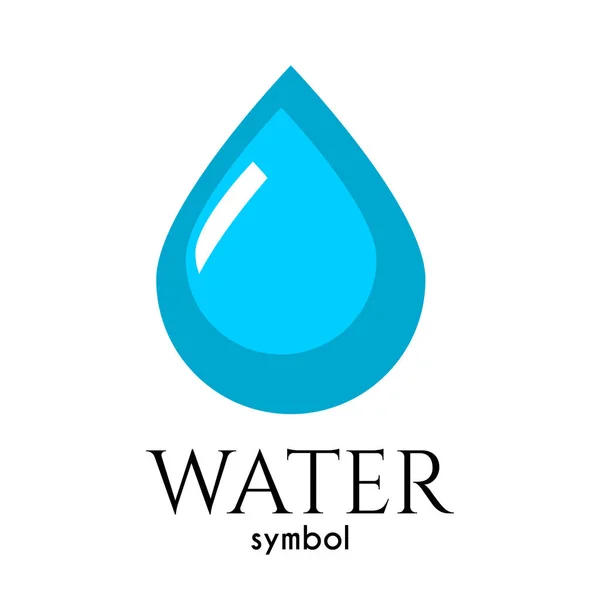 Drop of water, symbol of life and purity — Stock Vector