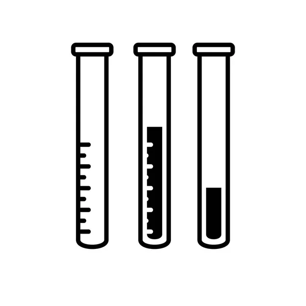 Chemestry flacks vector icons set. Science or pharmacy symbol — Stock Vector