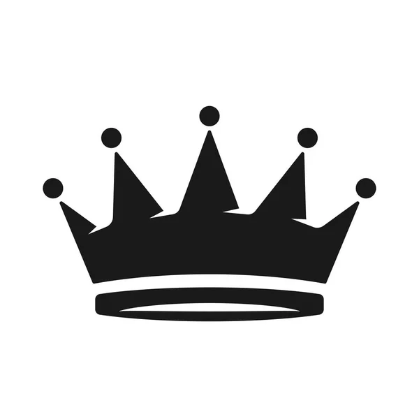 Crown Icon en estilo plano de moda aislado sobre fondo blanco. Símbolo real para el diseño de su sitio web, logotipo, aplicación, UI. Ilustración vectorial — Archivo Imágenes Vectoriales