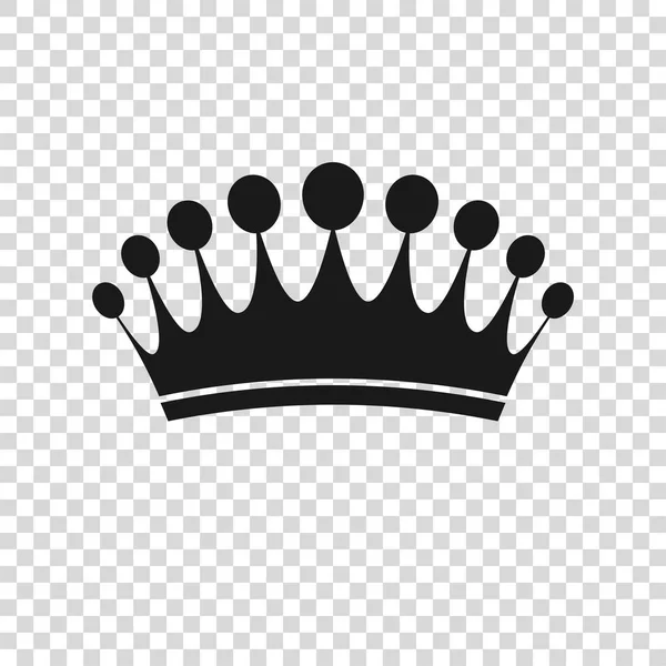 Ícone Crown em estilo moderno plana isolada. Símbolo real para o seu web site design, logotipo, aplicativo, UI. Ilustração vetorial — Vetor de Stock