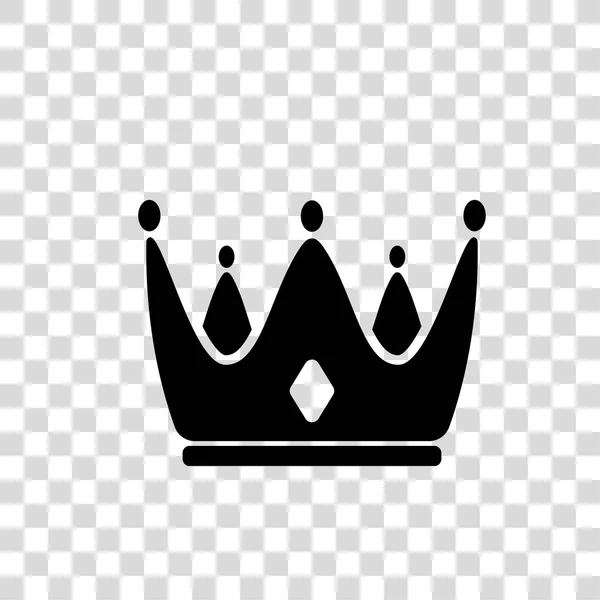 Crown Icon en estilo plano de moda aislado sobre fondo blanco. Símbolo real para el diseño de su sitio web, logotipo, aplicación, UI. Ilustración vectorial — Archivo Imágenes Vectoriales