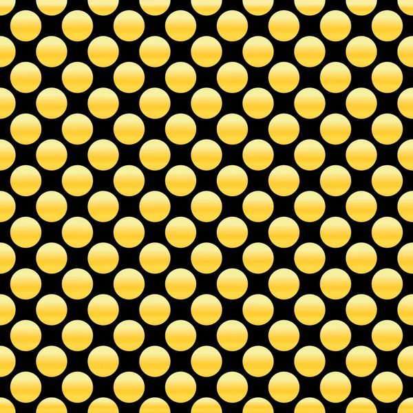 황금 점 완벽 한 패턴입니다. 추상적인 기하학적 텍스처입니다. 골드 원입니다. 레트로 빈티지 장식입니다. 디자인 벡터 일러스트 레이 션 — 스톡 벡터