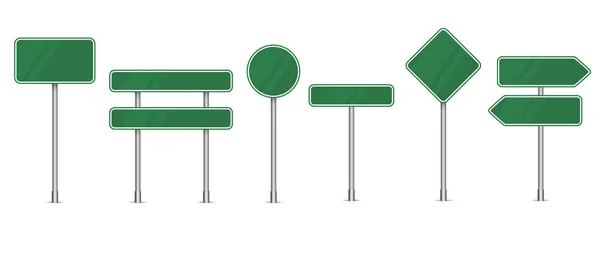 Conjunto de señales de tráfico aisladas en blanco. Ilustración vectorial . — Archivo Imágenes Vectoriales