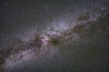 Gece gökyüzünde Samanyolu. Fotoğraf Vancouver yakınlarındaki Manning Park 'ta çekildi. İngiliz Kolombiyası. Kanada 