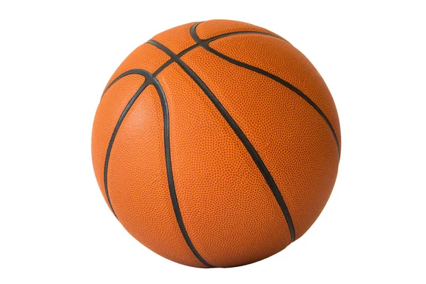 Basketbol beyaz arka planda izole edilmiş