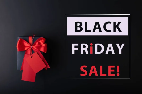 Black Friday Verkaufskonzept Red Sale Tag Und Black Sale Tag — Stockfoto