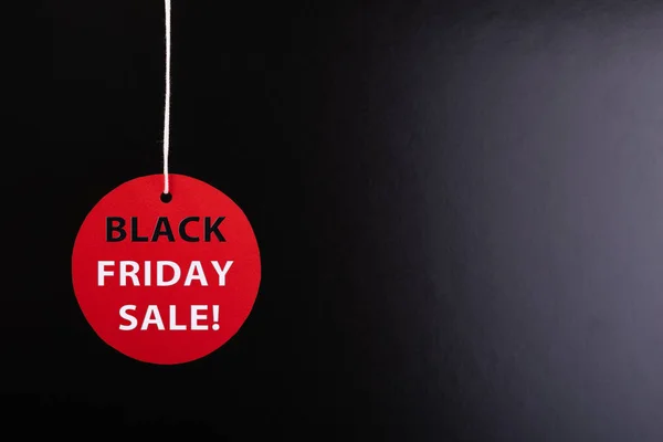 Black Friday Verkaufskonzept Circle Red Verkauf Tag Farbe Auf Dem — Stockfoto