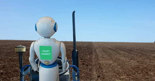 Iot Smart Farming Landbouw Industrie Technologie Met Artificiële Intelligentie Machine — Stockfoto