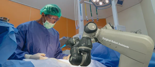 Smart Medicinteknik Koncept Avancerade Robot Kirurgi Maskin Sjukhus Robotic Kirurgi — Stockfoto