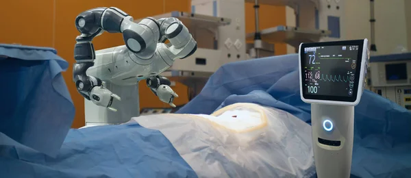 Smart Medicinteknik Koncept Avancerade Robot Kirurgi Maskin Sjukhus Robotic Kirurgi — Stockfoto